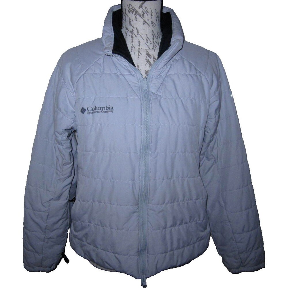 Columbia Sportswear Tech Titanium light gray quilted jacket, ladies' size M